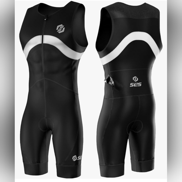 SLS3 Triathlon Suit For Men - Premium Triuit Triathlon - Sleeveless Size Large - Picture 1 of 9